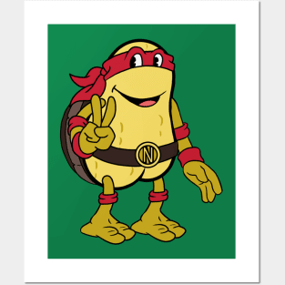 Teenage Mutant Nutty Turtle - Red Posters and Art